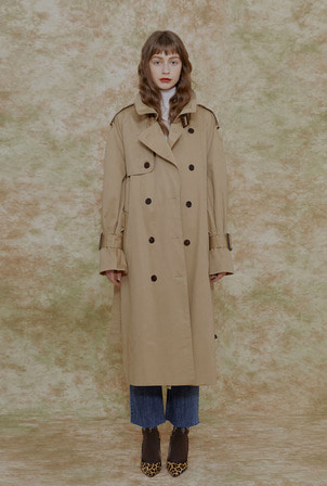 A OVERSIZE TRENCH CT_BEIGE